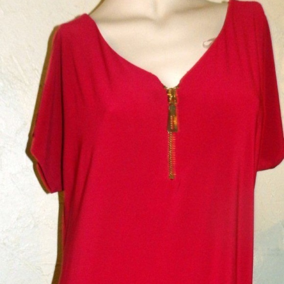 CB Established Red Knit Sheath Dress - Picture 2 of 4